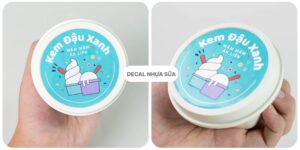 Nhãn decal nhựa sữa